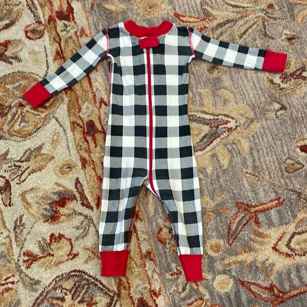 Hanna Andersson Buffalo Plaid Sleeper 18 months